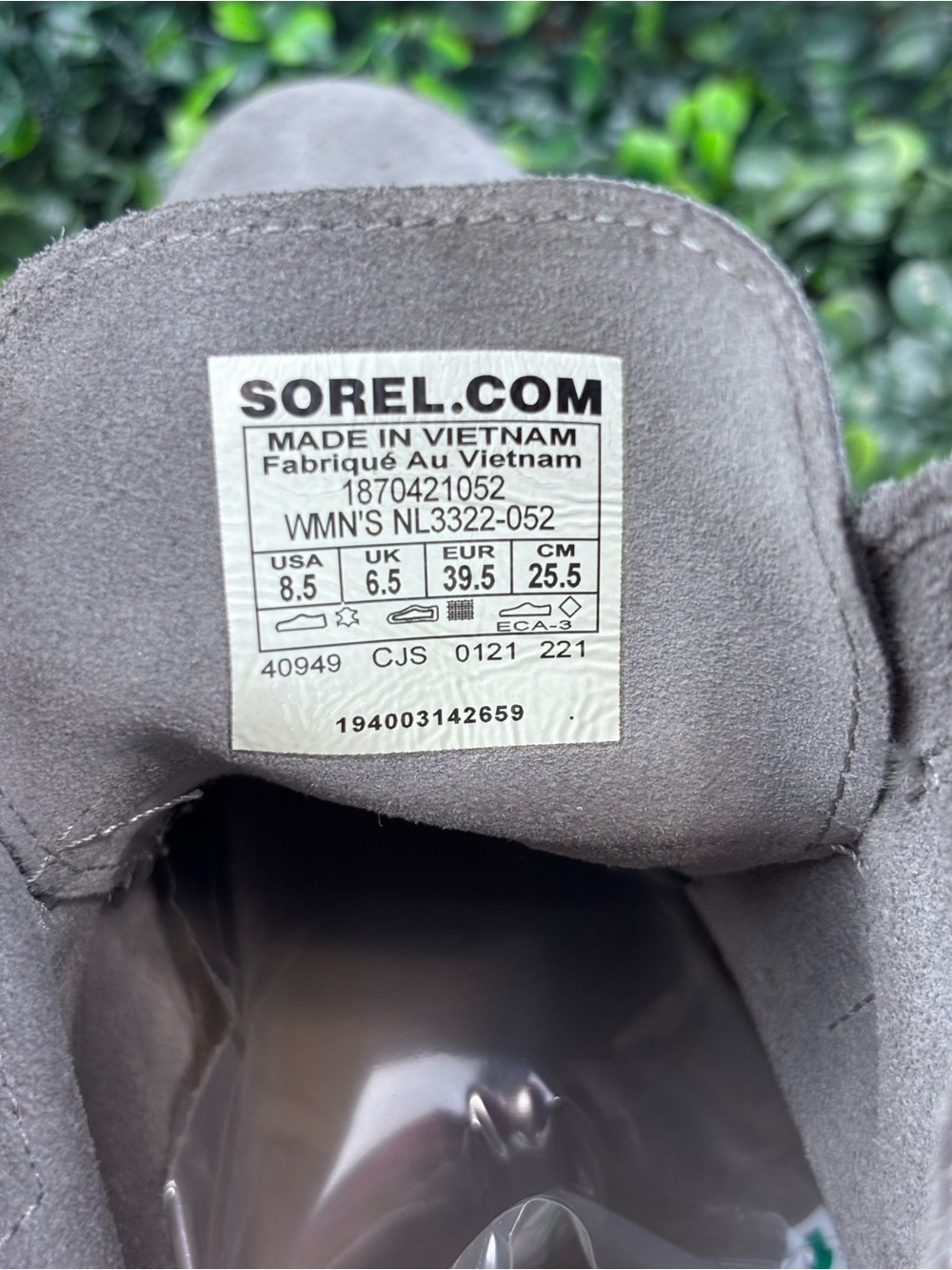 Sorel Light Gray Suede Lace-Up Ankle Booties Size 8.5 Woman - Picture 11 of 11